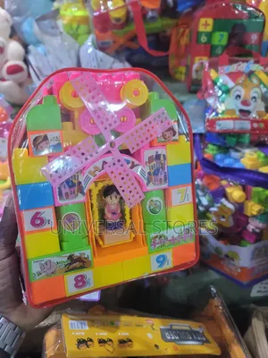 RPC99 Building Blocks With Fan for Kids Home Play