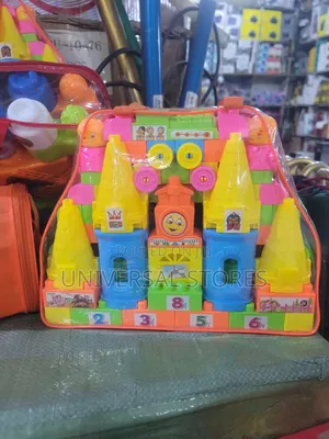 Kids Castle Train Educational Building Blocks Set