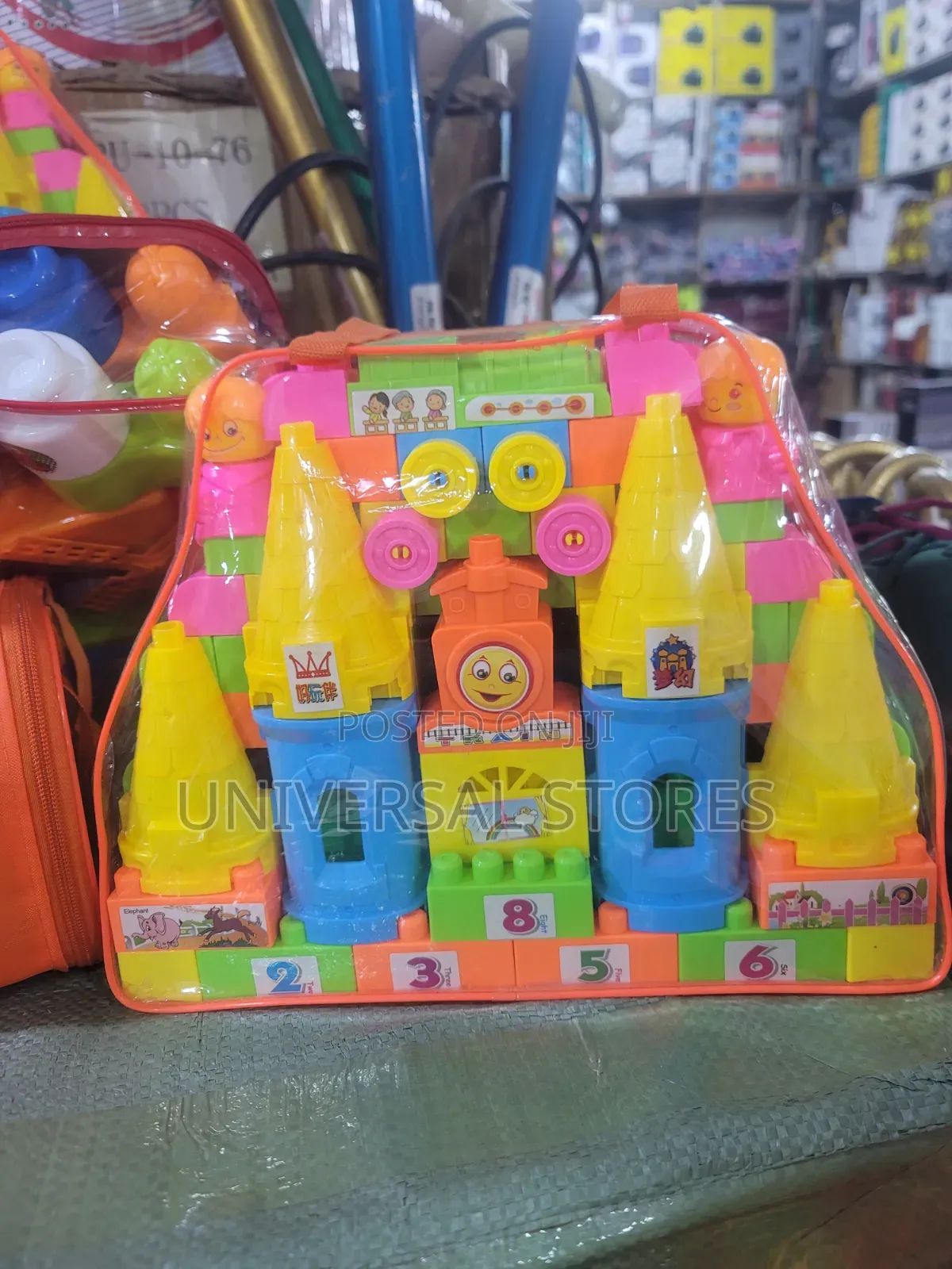 Kids Castle Train Educational Building Blocks Set