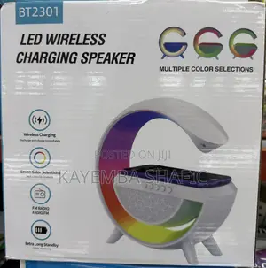 BT2301 LED Wireless Charging Bluetooth Speaker RGB Atmosphere Lamp