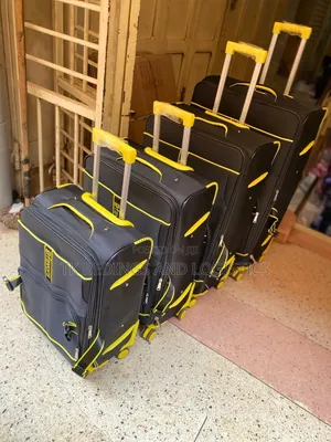 D Favor Suitcase 4 in 1 Black and Yellow