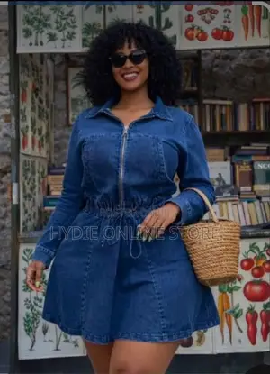 Round Short Jean Dress