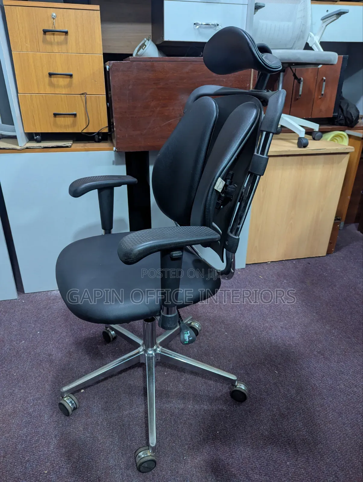 Orthopedic Office Chair With a Back Support