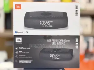 JBL Rise Bluetooth Clock Radio Speaker, FM Radio Wireless Charging