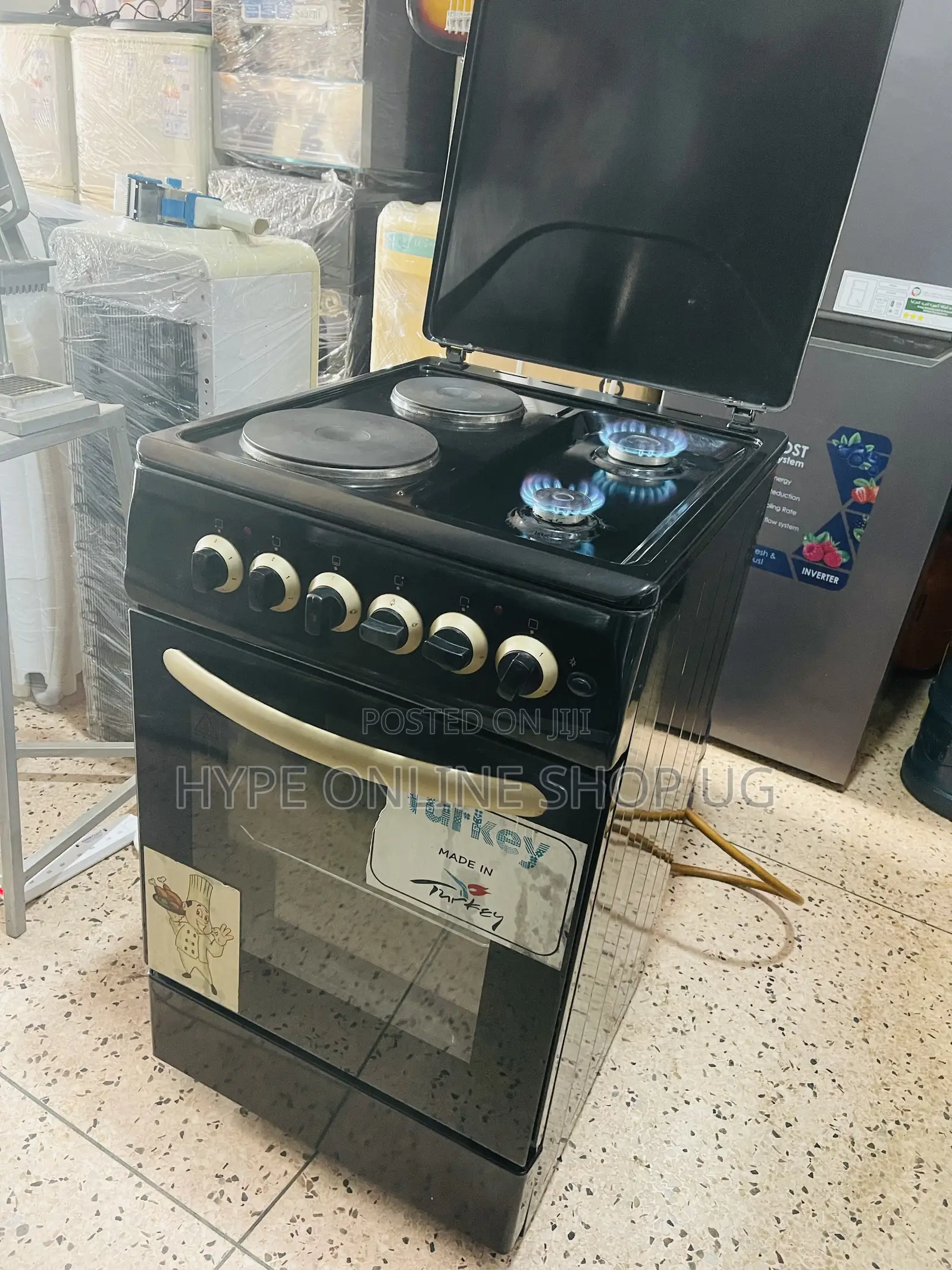 2+2,oven Dual,electric and Gas 50/60 Inche Imported Used Cooker