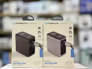 Powerology 15000mah Mini Power Bank 45W With Display Cable