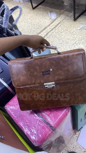 Montblanc Vintage Leather Briefcase With Combination Lock