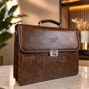 Montblanc Vintage Leather Briefcase With Combination Lock