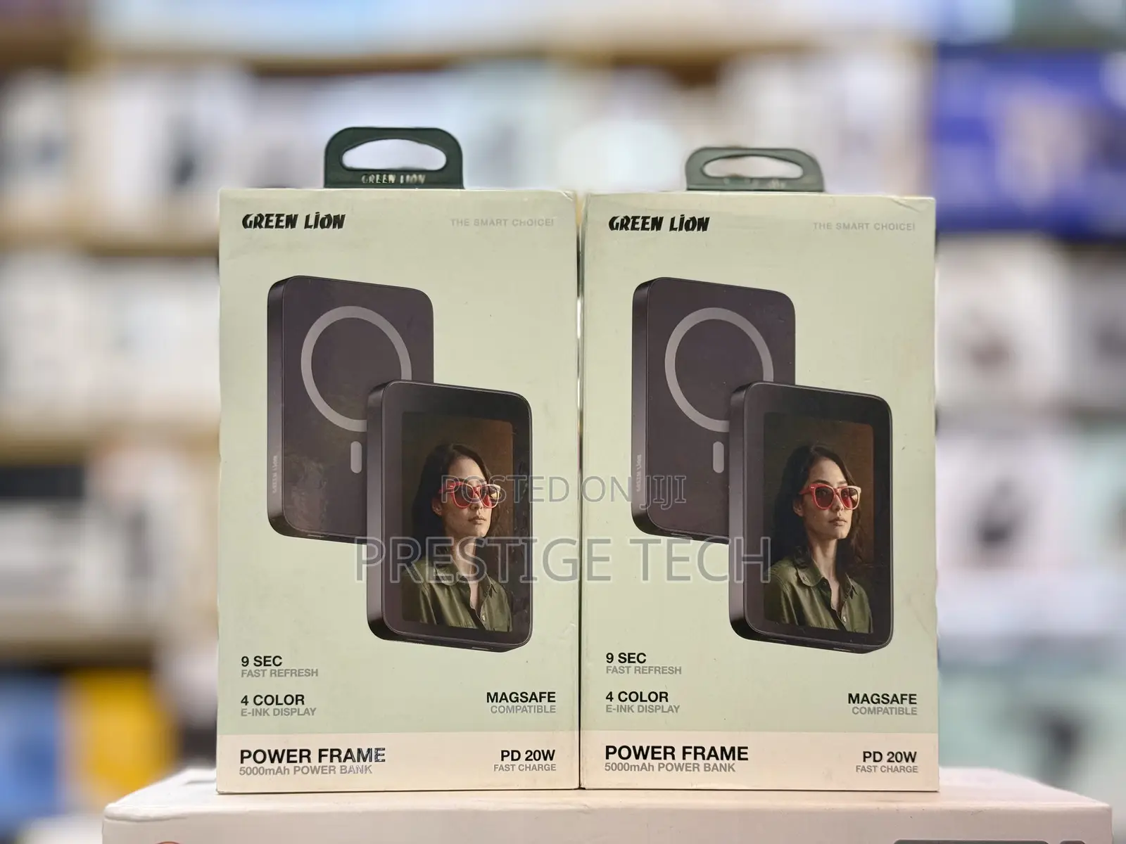 Green Lion Power Frame Magsafe 5000mah Power Bank 20W, E-Ink Display