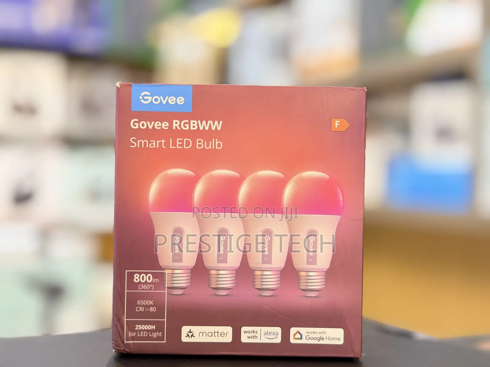 Govee Smart Light Bulb E27 RGB WiFi Bluetooth LED Smart Bulb, 4 Pack