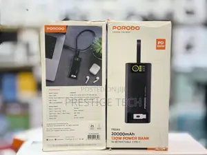 Porodo 20000mah 130W BiDirectional Laptop Power Bank 20000mah