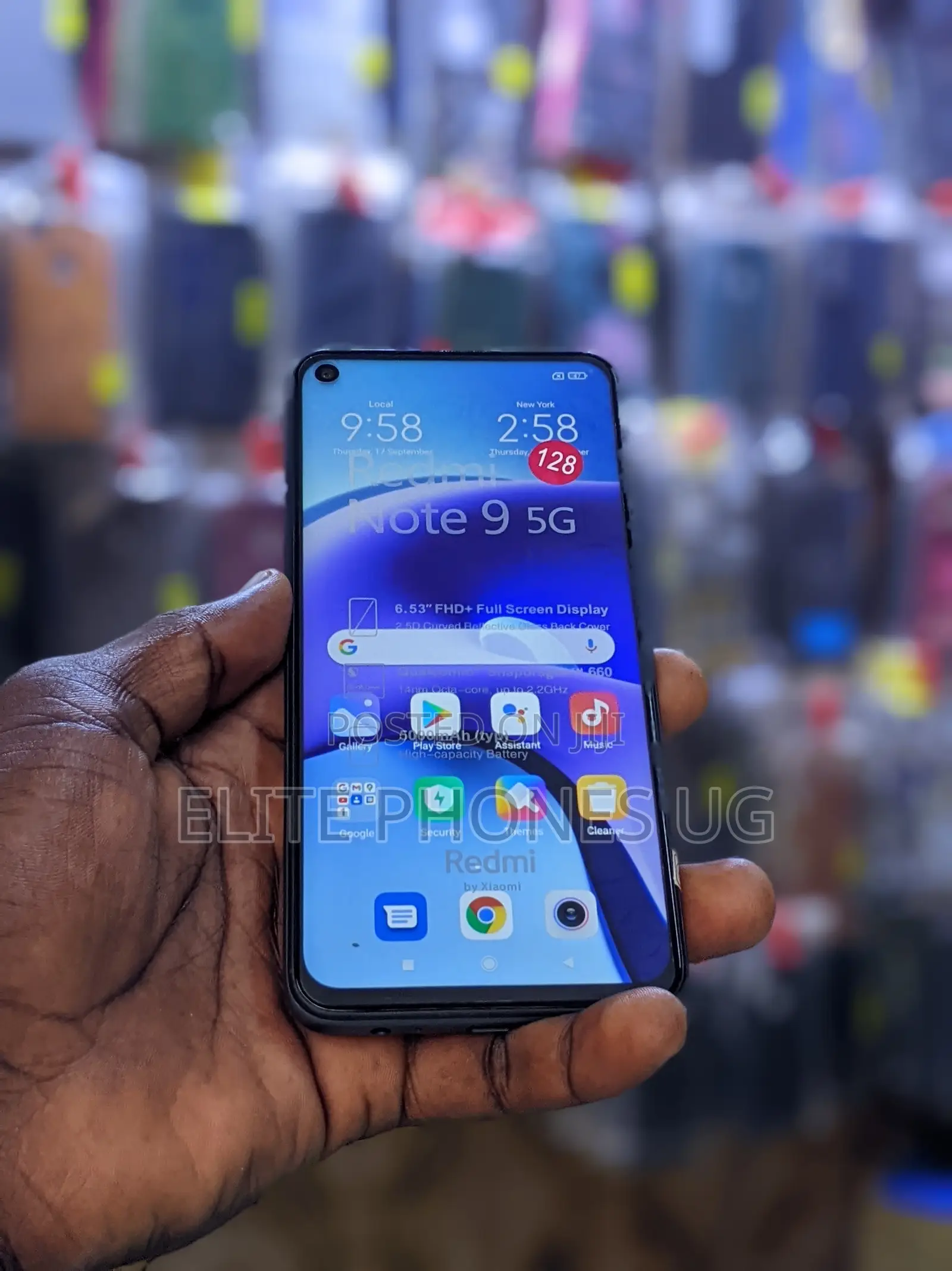 Xiaomi Redmi Note 9 5G 128 GB Gray