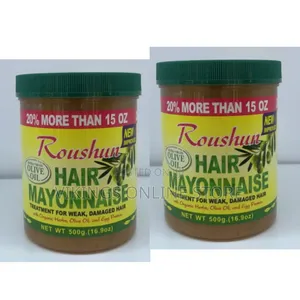 Roushun Olive Oil Hair Mayonnaise, a 500g Hair Treatment Jar for Weak