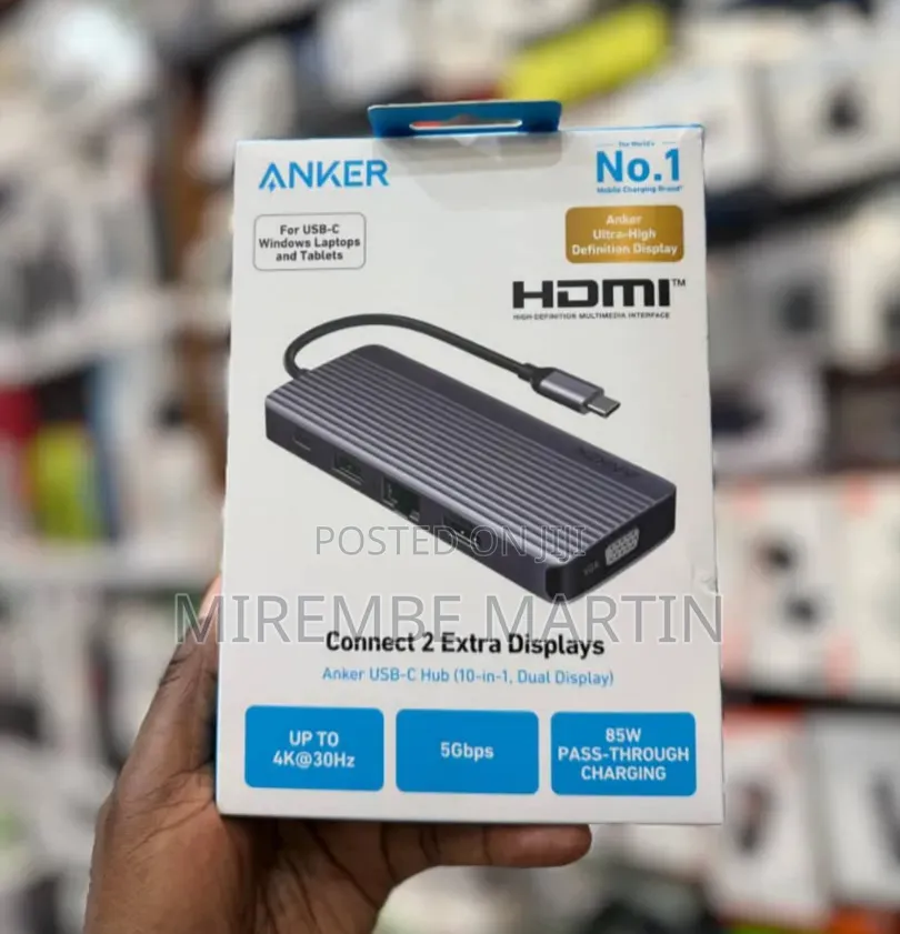 Anker USB-C Hub (10-in-1, Dual Display)