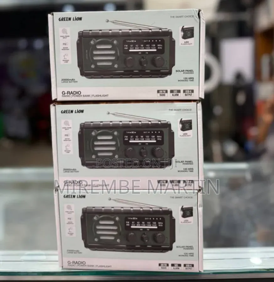 Green Lion G-Radio With Power Bank Flashlight