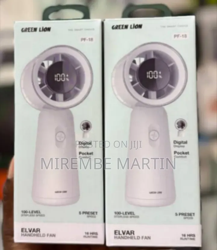 Green Lion Elvar Handheld Fan