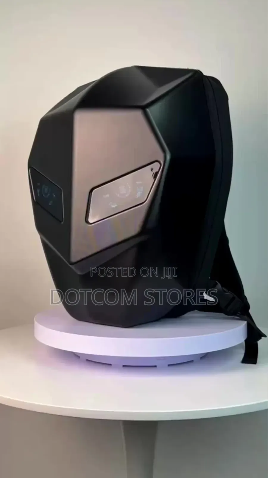 Dark Hardshell LED Motorcycle Riding Backpack