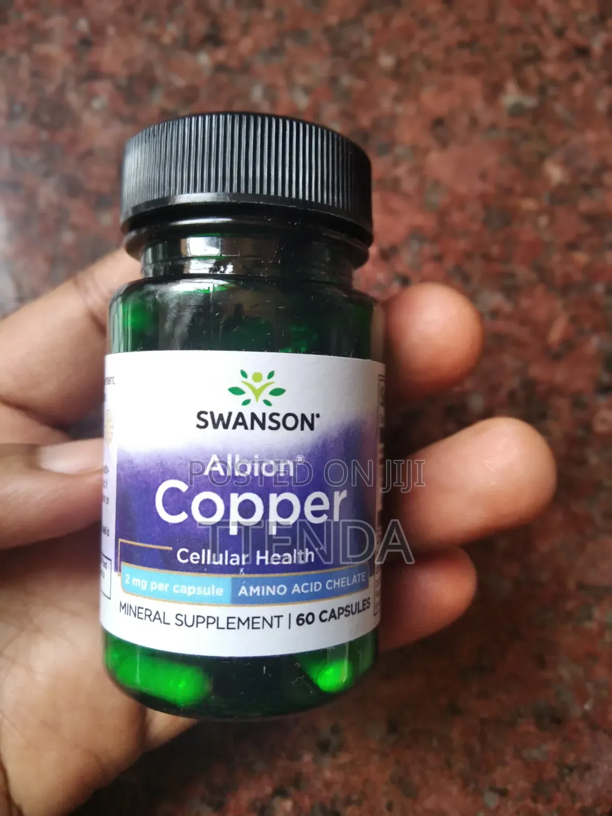 Swanson Albion Chelated Copper 2 Milligrams, 60 Capsules