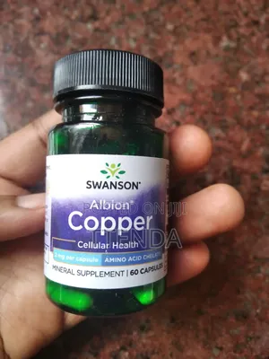 Swanson Albion Chelated Copper 2 Milligrams, 60 Capsules