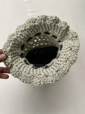 Crocheted Drawstring Bag