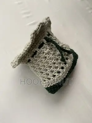 Crocheted Drawstring Bag