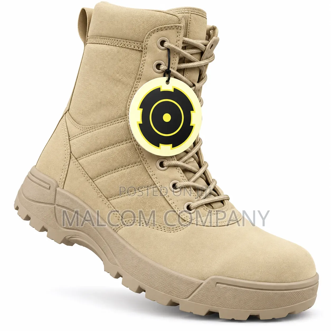 Men’s Tactical Military Combat Boots – Khaki Outdoor Safety Boots Ug
