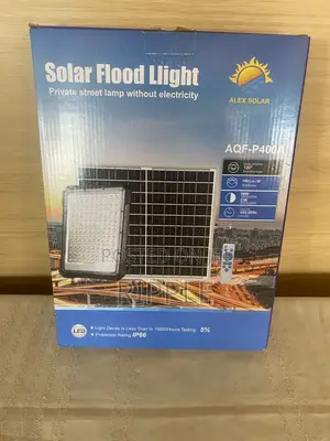 400W Solar Flood Light With Lithium Battery | Remote Control