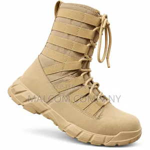 Men’s Tactical Military Combat Boots – Desert Khaki Security Boot