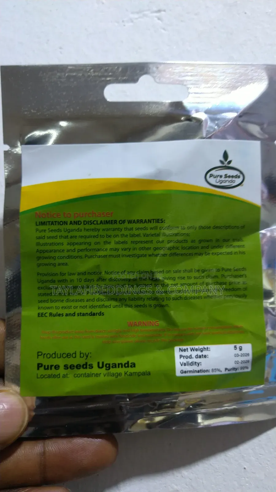Yellow Sweet Bell Pepper Seeds 5g