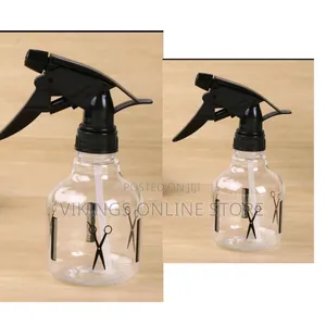 Clear, Refillable Plastic Hair Spray Bottle