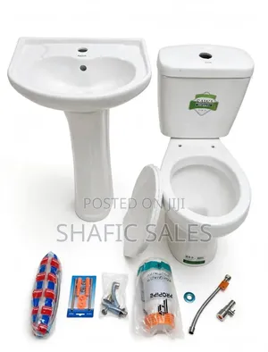 Toilet With Basin Complete Sets With Accessories Sawa Good Quality