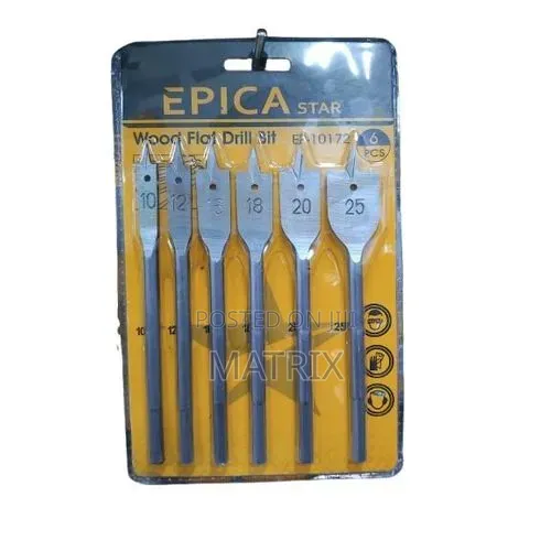 Epica Wood Flat Drill Bit 6pcs