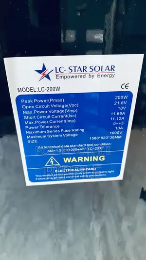 200W Monocrystalline Solar Panel – High Efficiency PV Module