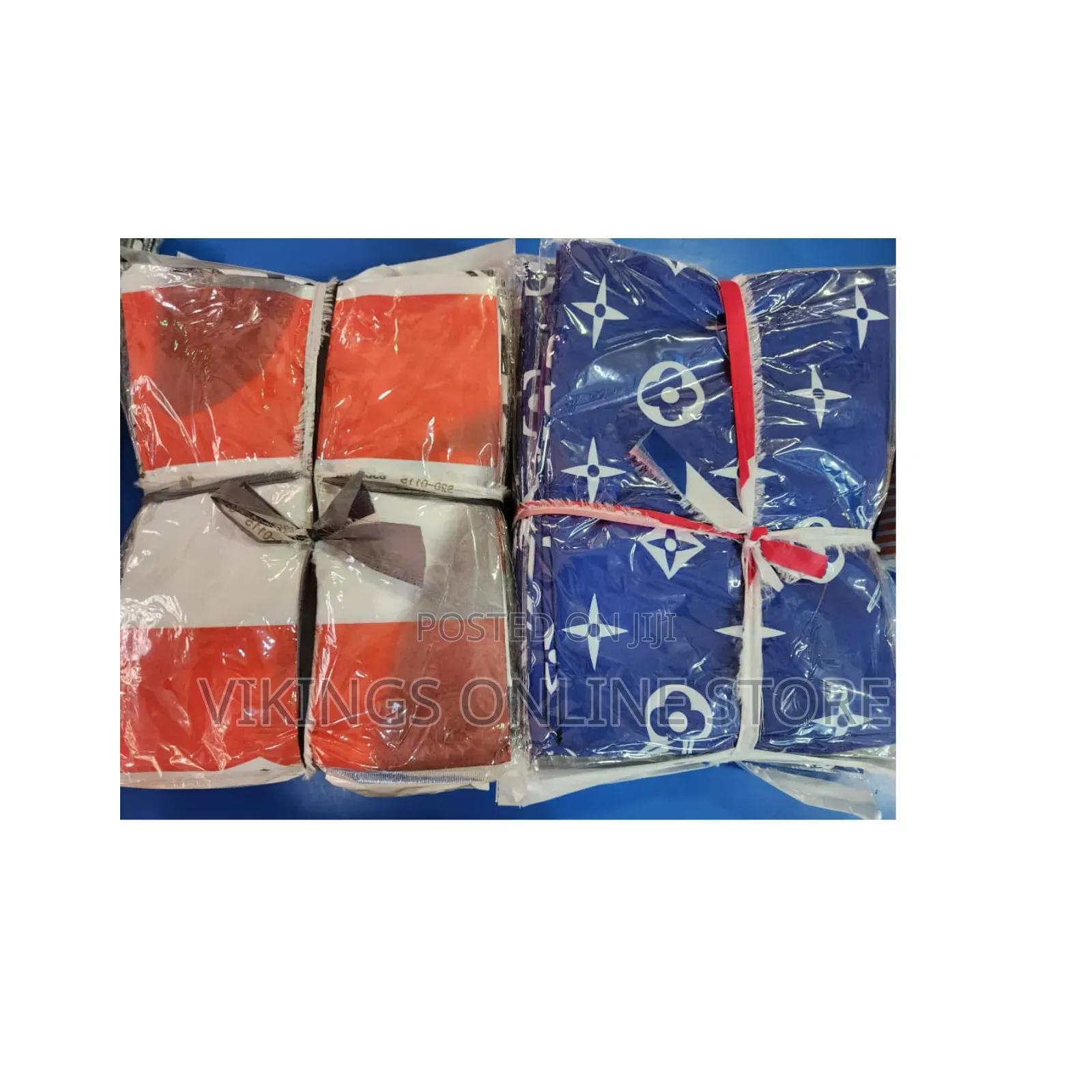 Bed Sheet Sets Wrapped Tightly in Plastic and Secured