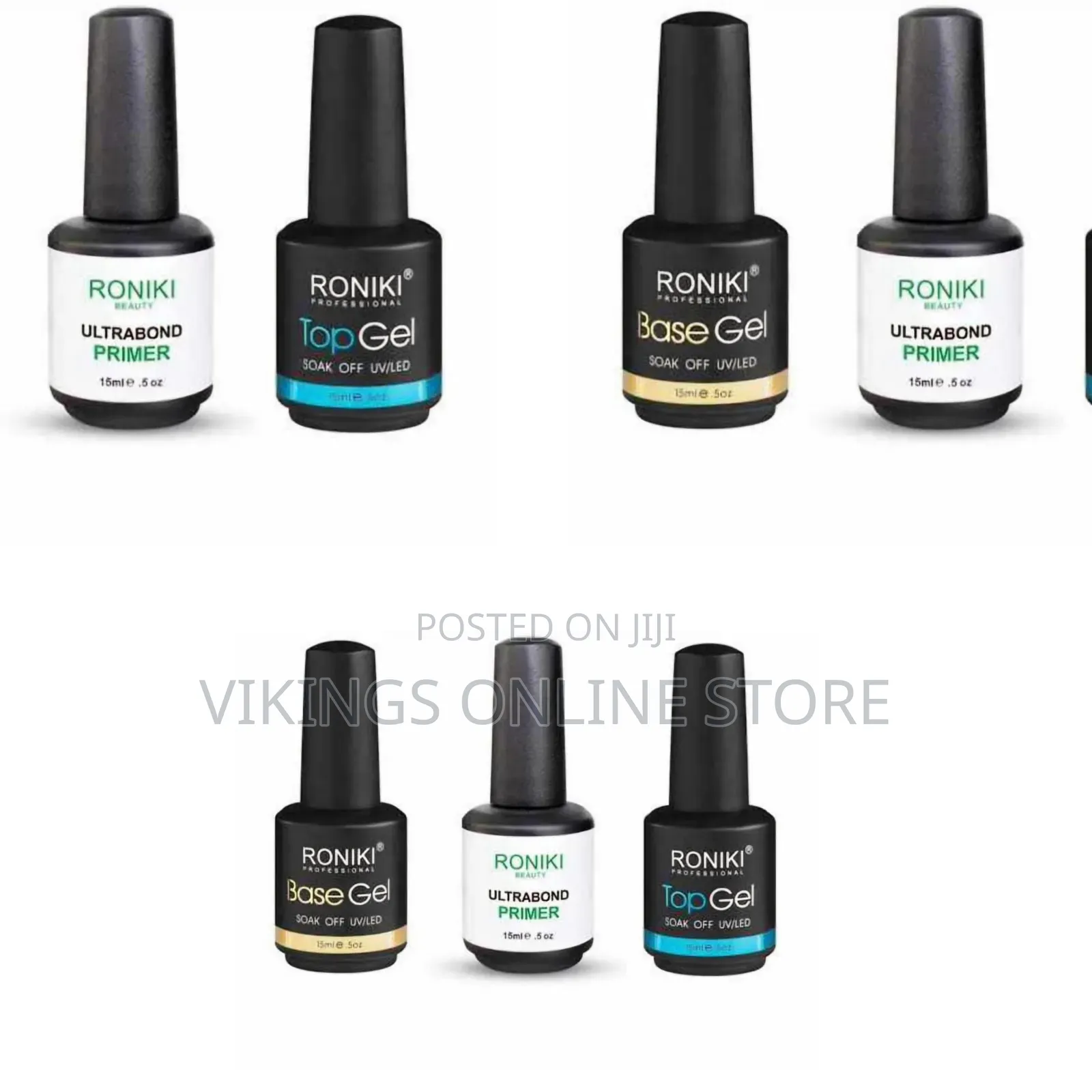 Roniki 15ml Soak-Off UV/LED Gel Polish Bottles