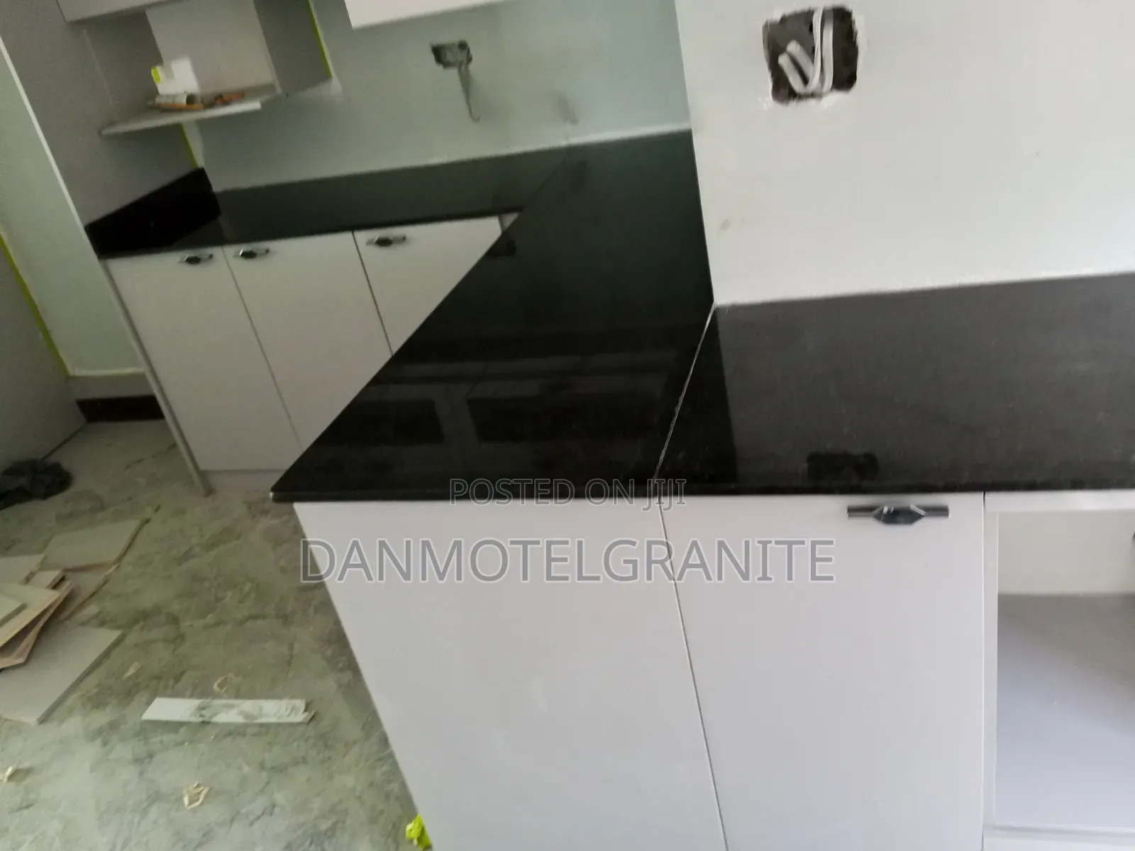 Black Granite on Kitchen Worktop