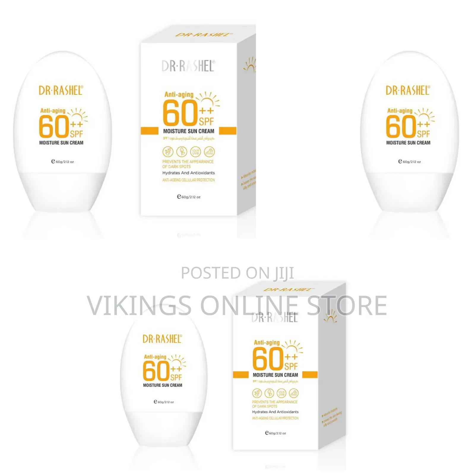 Dr. Rashel Anti-Aging Moisture Sun Cream SPF 60++ (60g)
