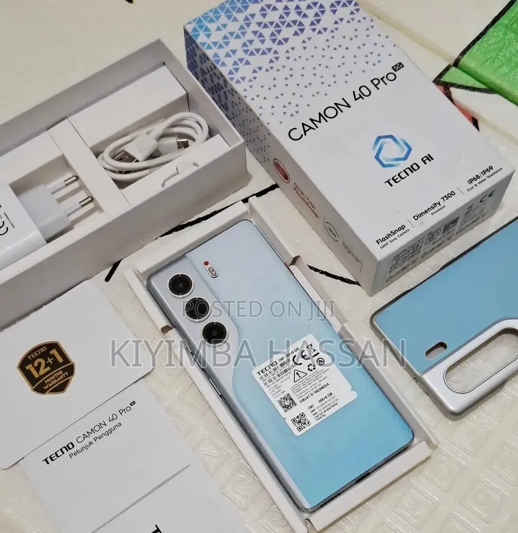 New Tecno Camon 40 Pro 5G 256 GB Blue