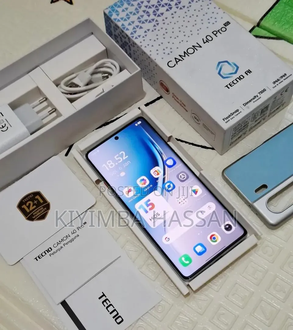 New Tecno Camon 40 Pro 5G 256 GB Blue