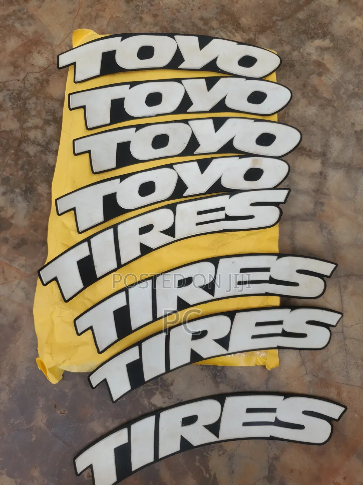 Toyo Tires Stickers White