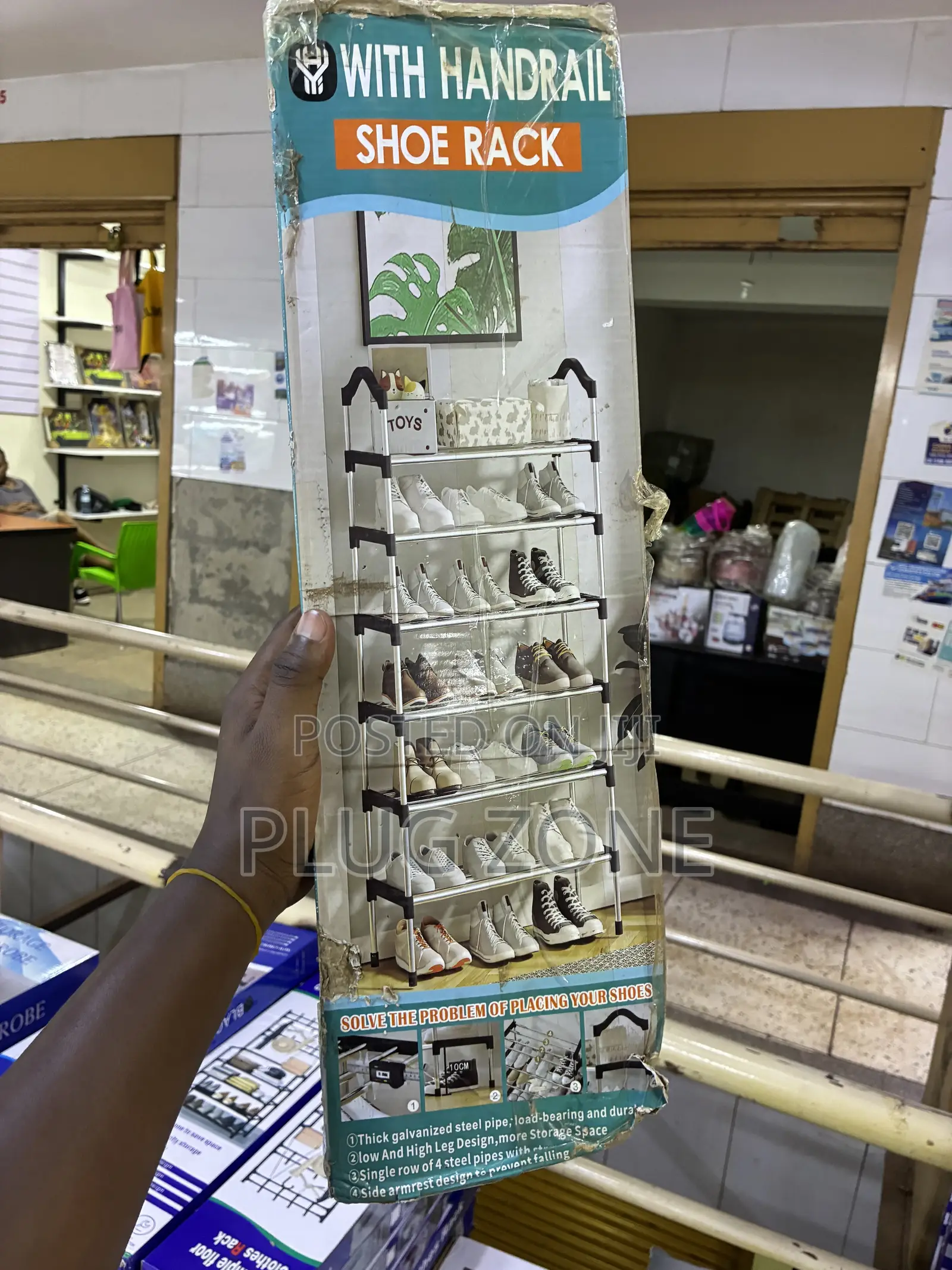 Handrail Shoe Rack