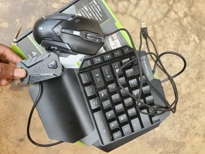 Single Hand Short Gaming Keyboard Mouse for Smart Phone PC