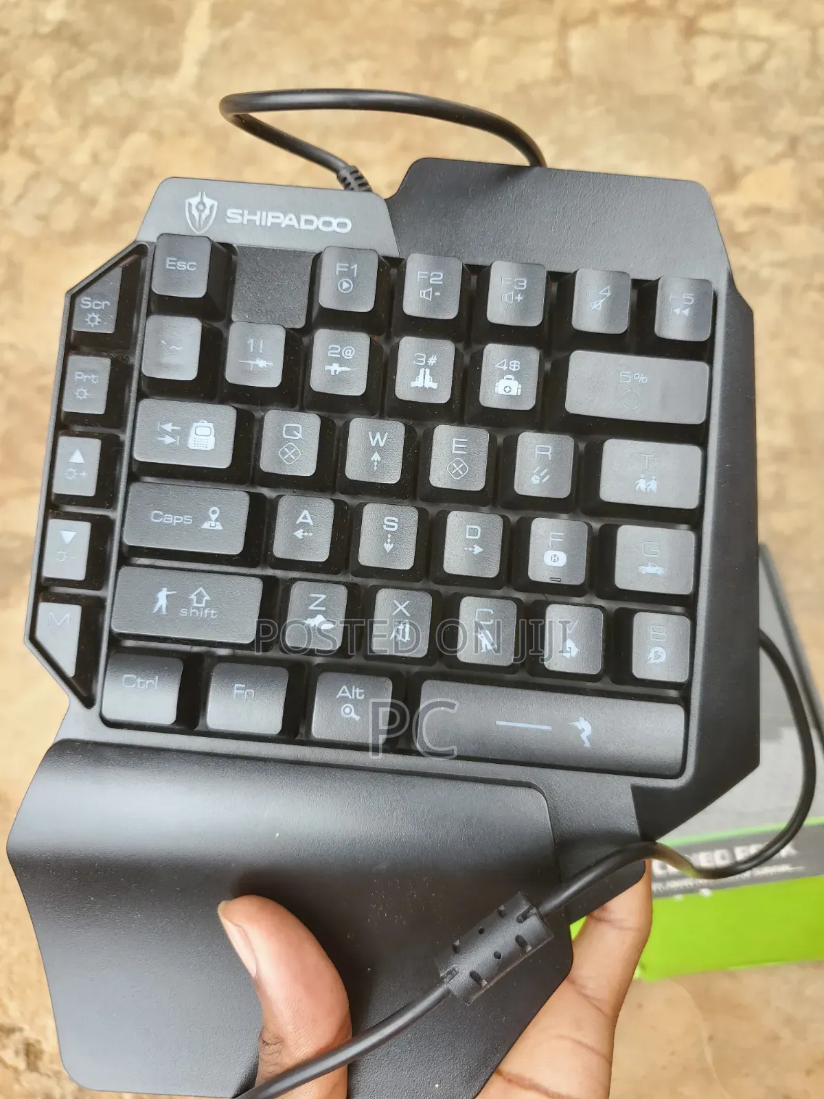 Single Hand Short Gaming Keyboard Mouse for Smart Phone PC
