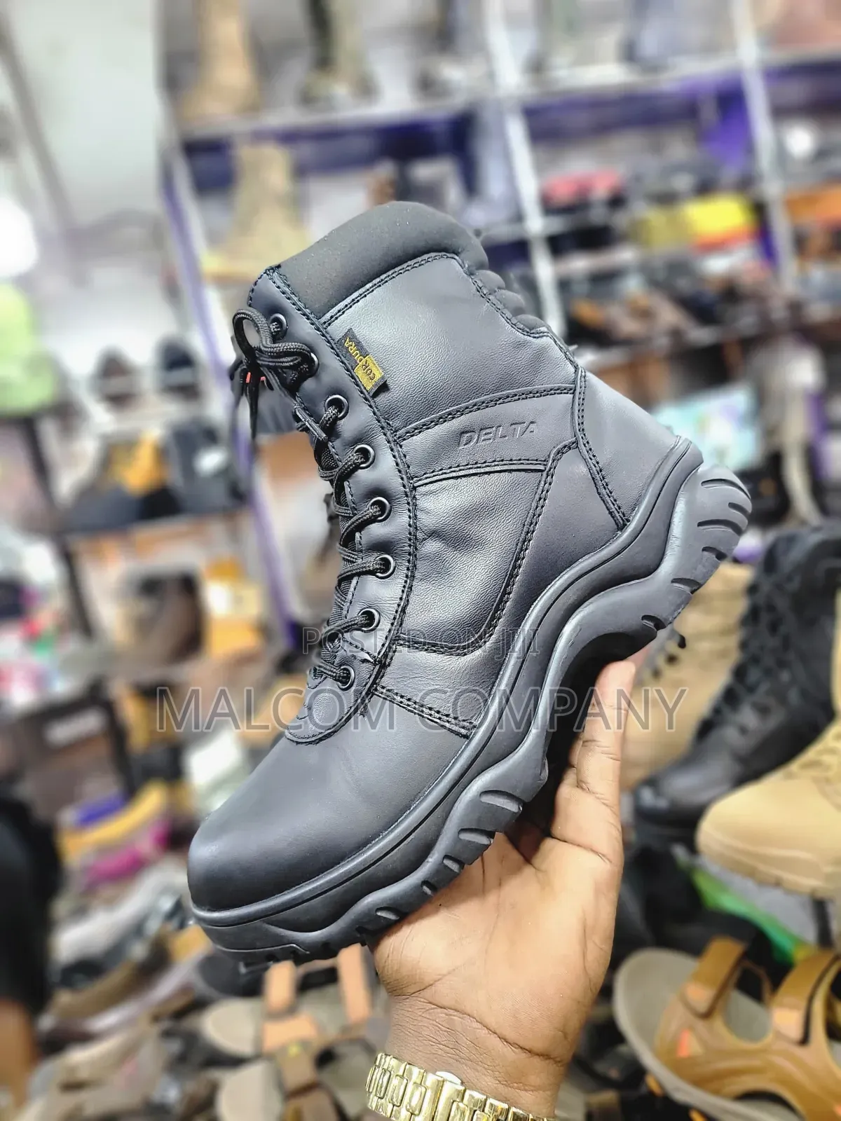 Delta Men’s Tactical Combat Boots – Black Security Work Boots