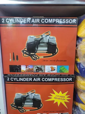 Heavy-Duty Portable Twin-Cylinder Air Compressor