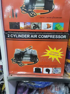 Heavy-Duty Portable Twin-Cylinder Air Compressor