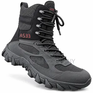 A533 Men’s Tactical Combat Boots – Black, Security Outdoor Boots