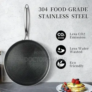 32cm Stainless Steel Honeycomb Frying Pan Non-Stick Pan