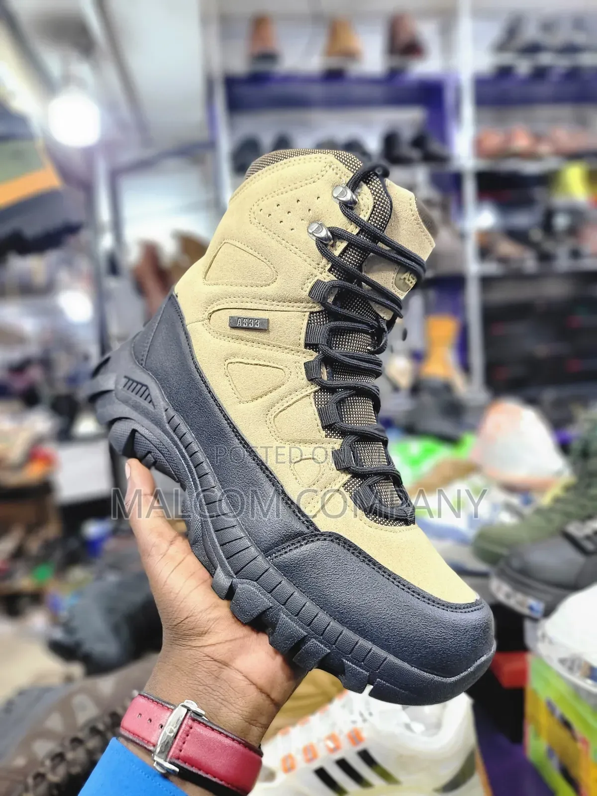 A533 Men’s Tactical Boots – Khaki Security, Combat Hiking Boots