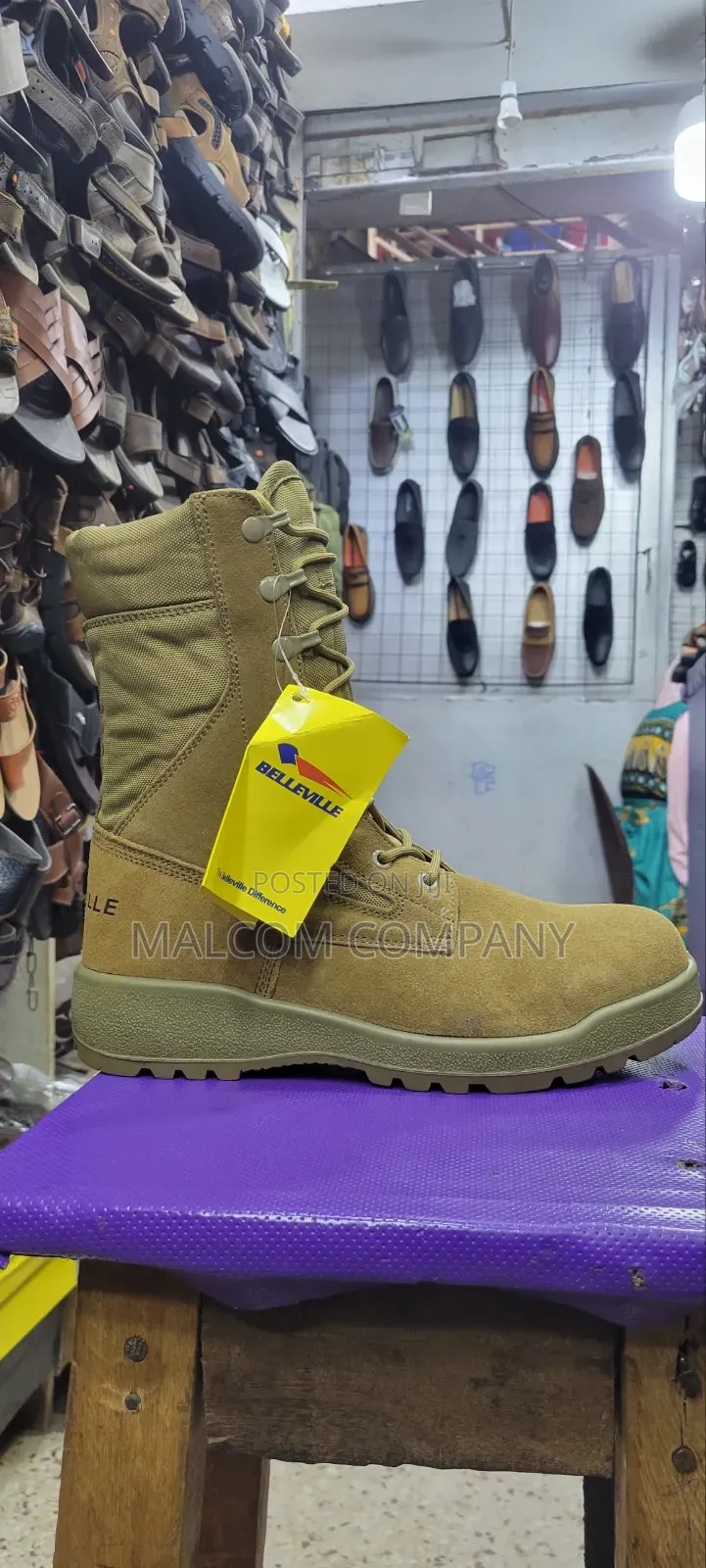 Belleville Tactical Combat Boots – Desert Tan Military Security Boots